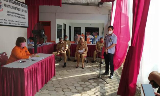 PENCAIRAN DANA BST (BANTUAN SOSIAL TUNAI) KELURAHAN PURBALINGGA KULON