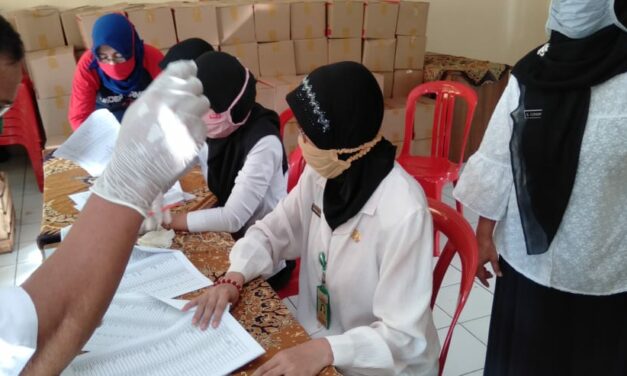 PENCAIRAN BANTUAN KABUPATEN TERDAMPAK COVID KELURAHAN PURBALINGGA KULON